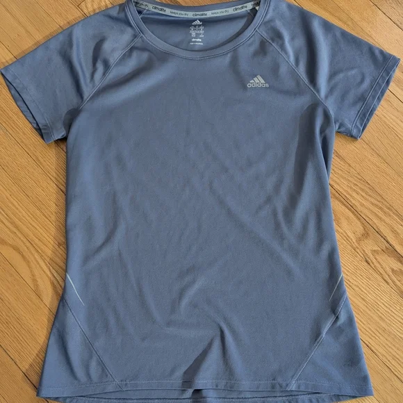 Adidas Climalite Blue T-Shirt - Picture 1 of 3